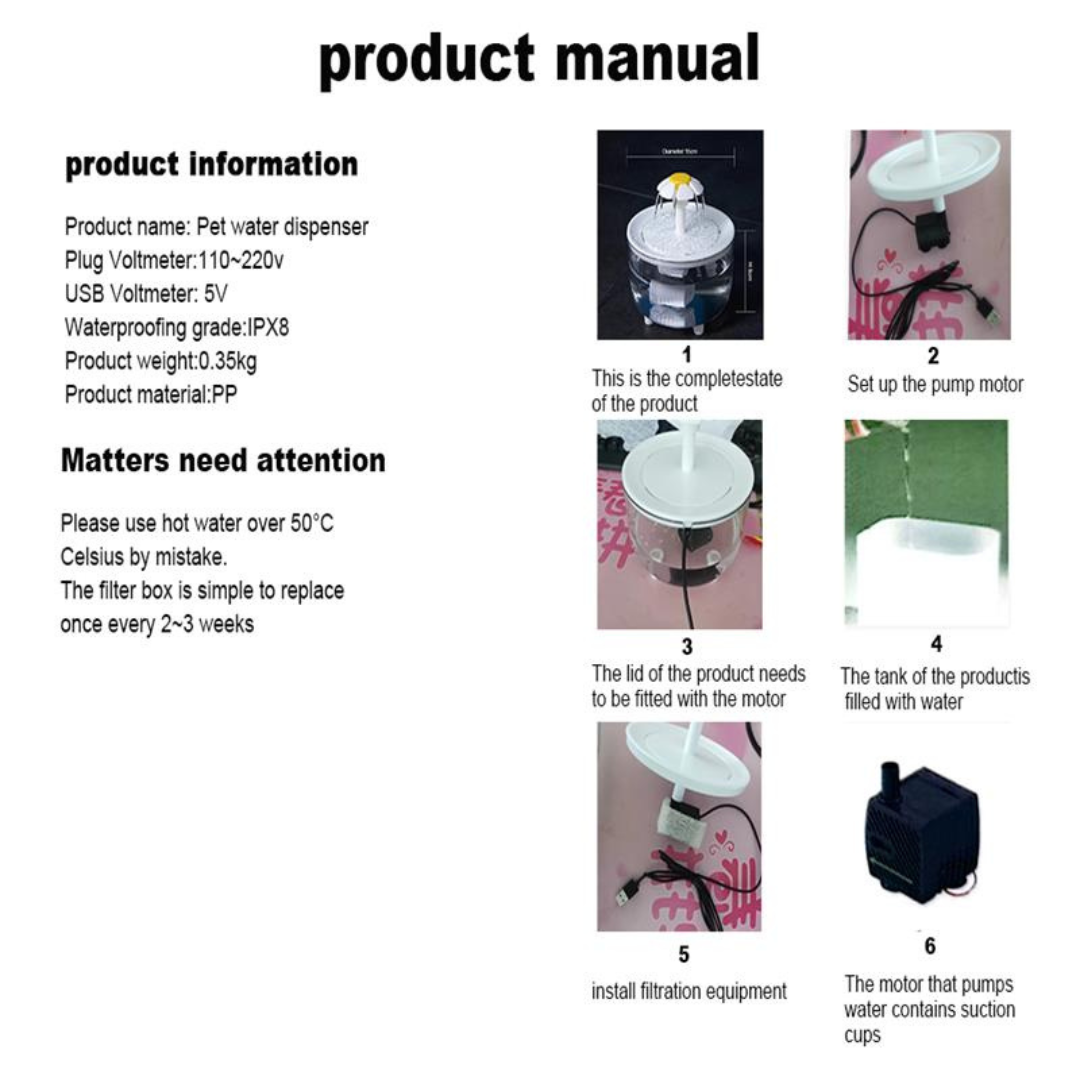 Llovly Water Fountain